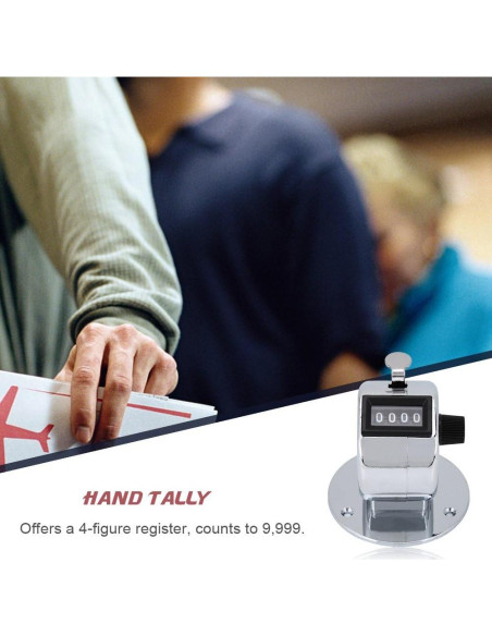 Contador Manual Mecánico Bnineteenteam 5 Piezas 4 Dígitos