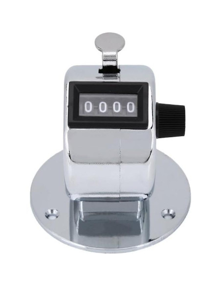 Contador Manual Mecánico Bnineteenteam 3pcs 4 Dígitos Plata