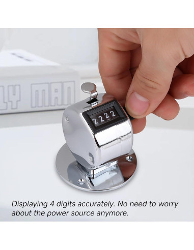 Contador Clicker Kodrily 4 Dígitos Metal Ligero hasta 9999