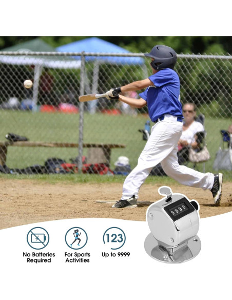 Contador Clicker Kodrily 4 Dígitos Metal Ligero hasta 9999 Contador Clicker Kodrily 4 Dígitos Metal Ligero hasta 9999