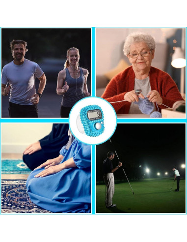 Contador Digital de Mano Zenarao con Pantalla LCD - 99999 Clics