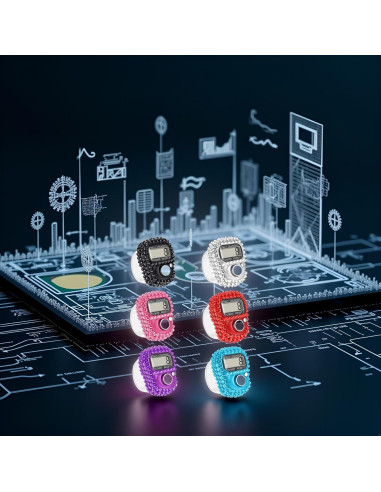 Contador de Dedos Electrónico ZhangyiHot 6 Pcs 5 Dígitos