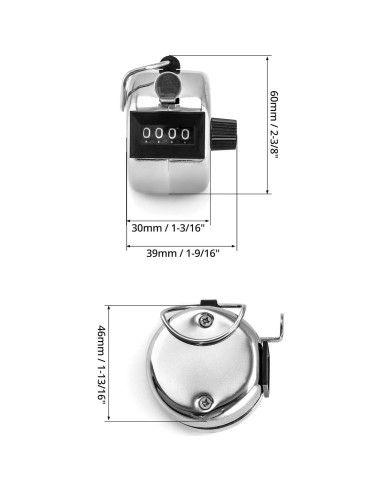 Contadores Mecánicos de Tally QWORK 4 Dígitos - 3 Pcs