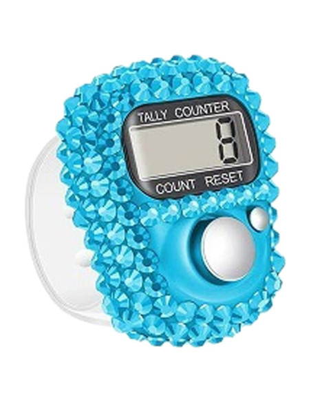 Contador Electrónico de Dedo Fansoftiks Azul Portátil