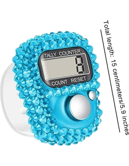 Contador Electrónico de Dedo Fansoftiks Azul Portátil