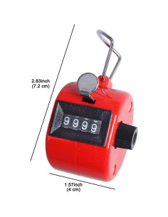 Contador Mecánico de Mano 3 Pack ewinever 4 Dígitos Multicolor 2