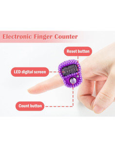 Contador Electrónico de Dedos Hitopin 8 Piezas 5 Dígitos 2