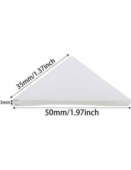 Heyous 50PCS Protectores de Esquinas Plástico Transparente 35mm