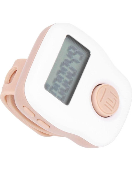 Contador de Dedos USB Shanrya Anillo Silicona Blanca 6 Canales