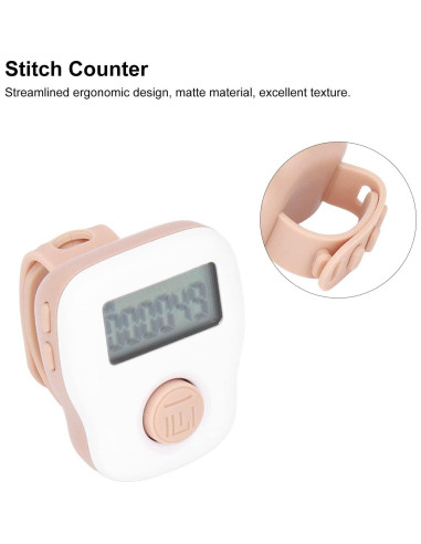 Contador de Dedos USB Shanrya Anillo Silicona Blanca 6 Canales