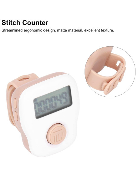 Contador de Dedos USB Shanrya Anillo Silicona Blanca 6 Canales