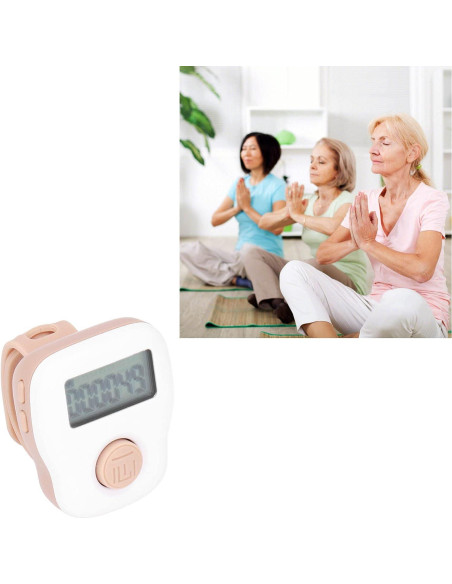 Contador de Dedos USB Shanrya Anillo Silicona Blanca 6 Canales