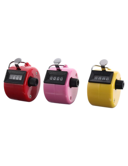 Contador Manual de Clic Toddmomy - 3 Piezas Ergonómico Multicolor