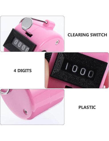 Contador Manual de Clic Toddmomy - 3 Piezas Ergonómico Multicolor