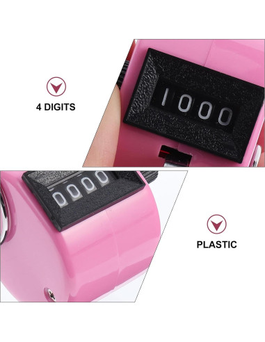 Contador Manual de Clic Toddmomy - 3 Piezas Ergonómico Multicolor