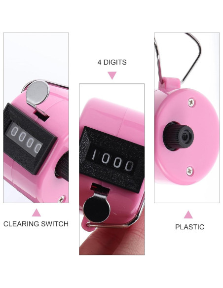 Contador Manual de Clic Toddmomy - 3 Piezas Ergonómico Multicolor