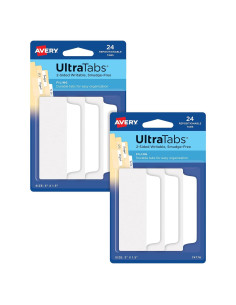 Pestañas Adhesivas Avery 34777 - 24 Unidades Blancas