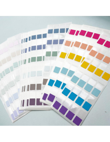 Pestañas Adhesivas de Índice TuNan 720 Piezas 1.27 cm 18 Colores