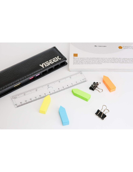 Juego de Notas Adhesivas YISEEK 1280 Pcs con Caja Negra