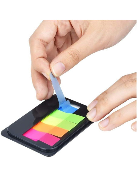 600 Piezas Marcadores de Página Neón Onwon, 5 Colores 600 Piezas Marcadores de Página Neón Onwon, 5 Colores