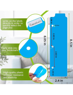 Marcadores de plástico Fazanwey 10 piezas 21.6x6.1 cm 2