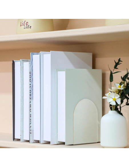 Soportes de Libros Acrílicos Leinuosen 16 Pcs Transparente