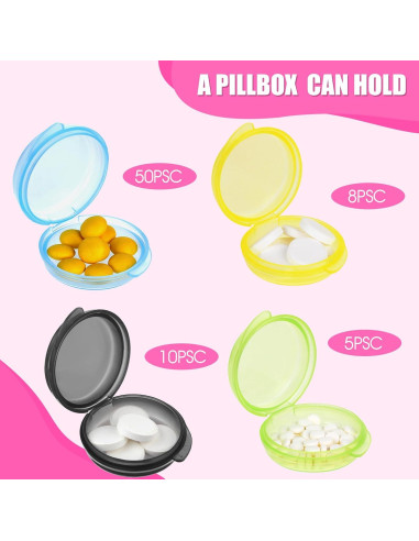 35 Piezas Organizador de Pastillas WLLHYF Caja de Viaje