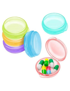 Organizador de Pastillas Sndperiexam 4 Pcs Multicolor Portátil