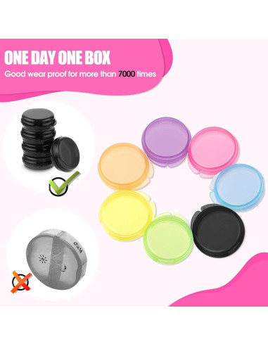 35 Piezas Organizador de Pastillas WLLHYF Caja de Viaje