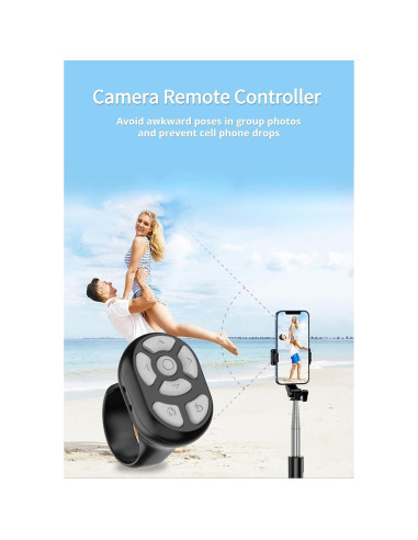 Control Remoto Bluetooth Yoidesu Pasador de Página Negro