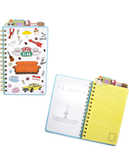 Cuaderno Espiral Friends Silver Buffalo 75 Páginas 12.7x20.3cm