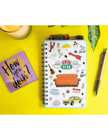 Cuaderno Espiral Friends Silver Buffalo 75 Páginas 12.7x20.3cm