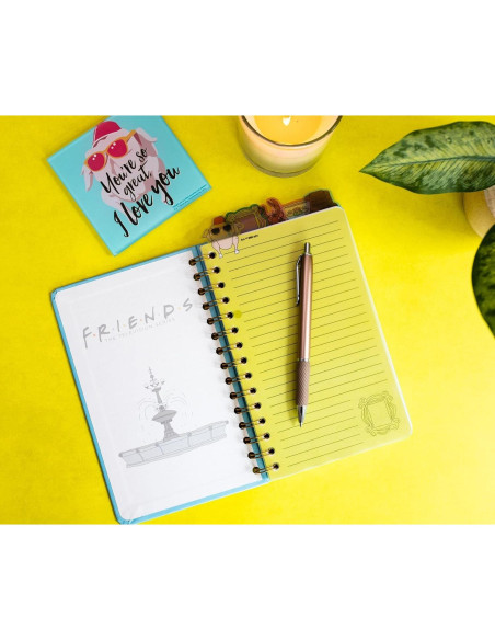 Cuaderno Espiral Friends Silver Buffalo 75 Páginas 12.7x20.3cm