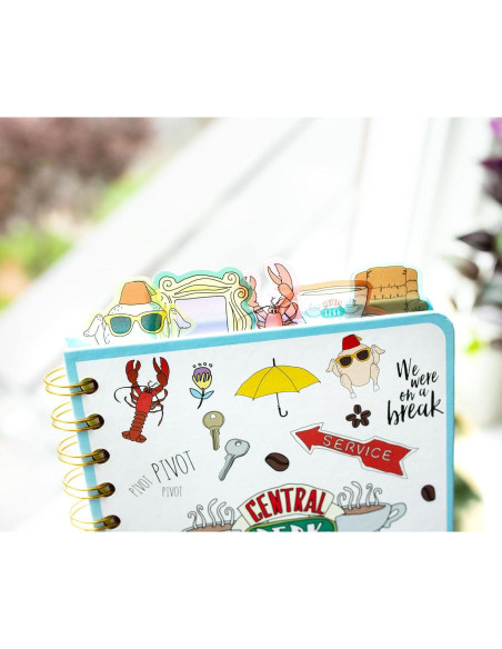 Cuaderno Espiral Friends Silver Buffalo 75 Páginas 12.7x20.3cm