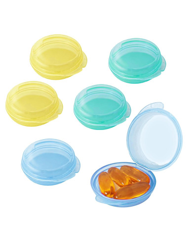 Estuche Portátil para Pastillas ZHENYU 6 Pcs Colorido