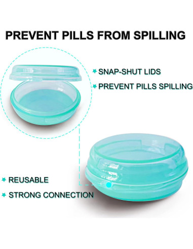 Estuche Portátil para Pastillas ZHENYU 6 Pcs Colorido