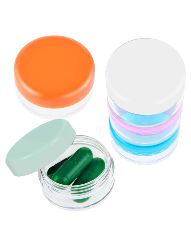 Organizador de Pastillas de Viaje ElevateTech - 5 Pcs Mini Caja