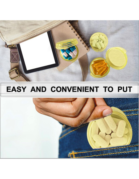 Estuche Portátil para Pastillas ZHENYU 6 Pcs Colorido