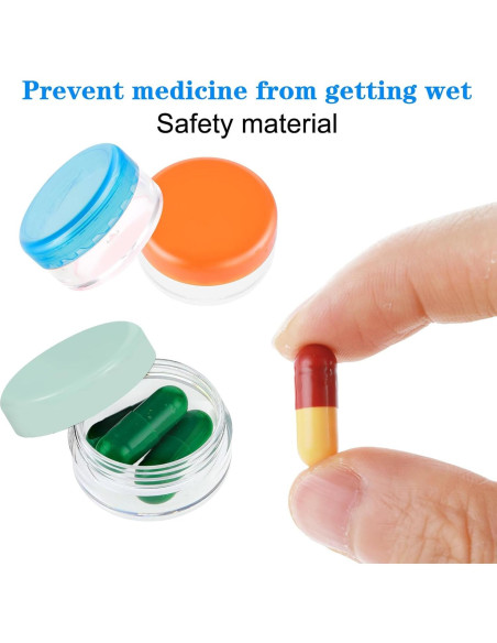 Organizador de Pastillas de Viaje ElevateTech - 5 Pcs Mini Caja