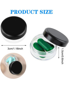 Caja Organizadora de Pastillas Dimeho 5 Pcs Portátil Libre BPA 2