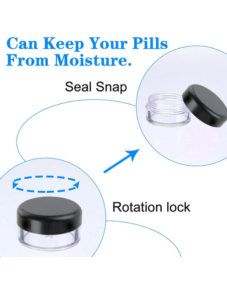 Caja Organizadora de Pastillas Dimeho 5 Pcs Portátil Libre BPA