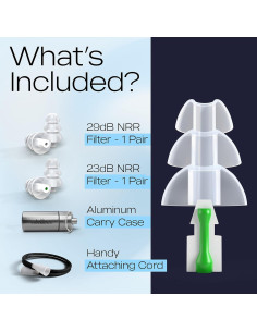 Tapones para oídos HearSafe - Alta fidelidad, reutilizables 2