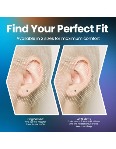 Tapones para oídos DownBeats alta fidelidad con estuche aluminio