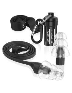 Tapones para oídos Mavoslg SA-2-6, silicona reutilizables 30dB