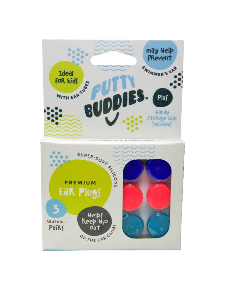 Tapones para oídos Putty Buddies de silicona - 3 pares Tapones para oídos Putty Buddies de silicona - 3 pares