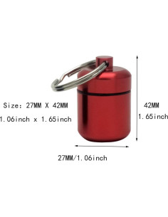 Organizadores de Pastillas FAYALA 5 Paquetes Aluminio Impermeable 2