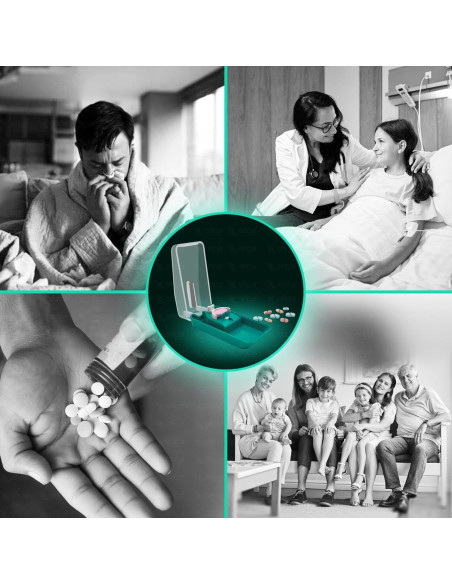 Cortador de Tabletas OTICA HEALTHCARE, Acero Inoxidable, Viaje