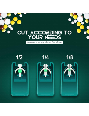 Cortador de Tabletas OTICA HEALTHCARE, Acero Inoxidable, Viaje