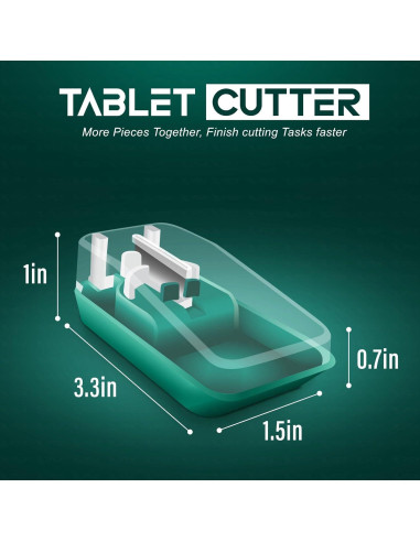 Cortador de Tabletas OTICA HEALTHCARE, Acero Inoxidable, Viaje