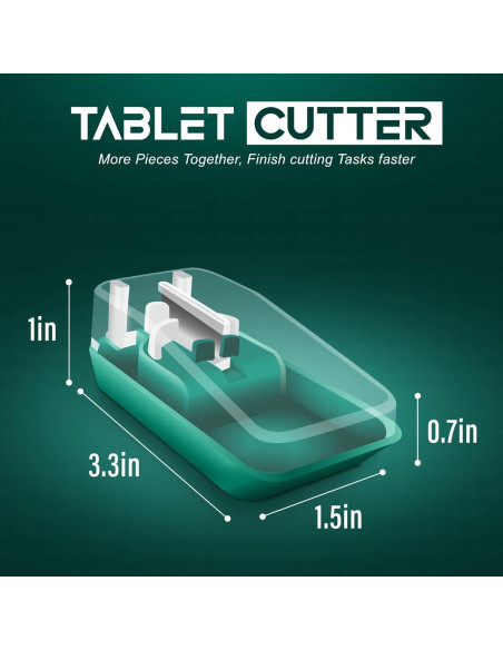 Cortador de Tabletas OTICA HEALTHCARE, Acero Inoxidable, Viaje